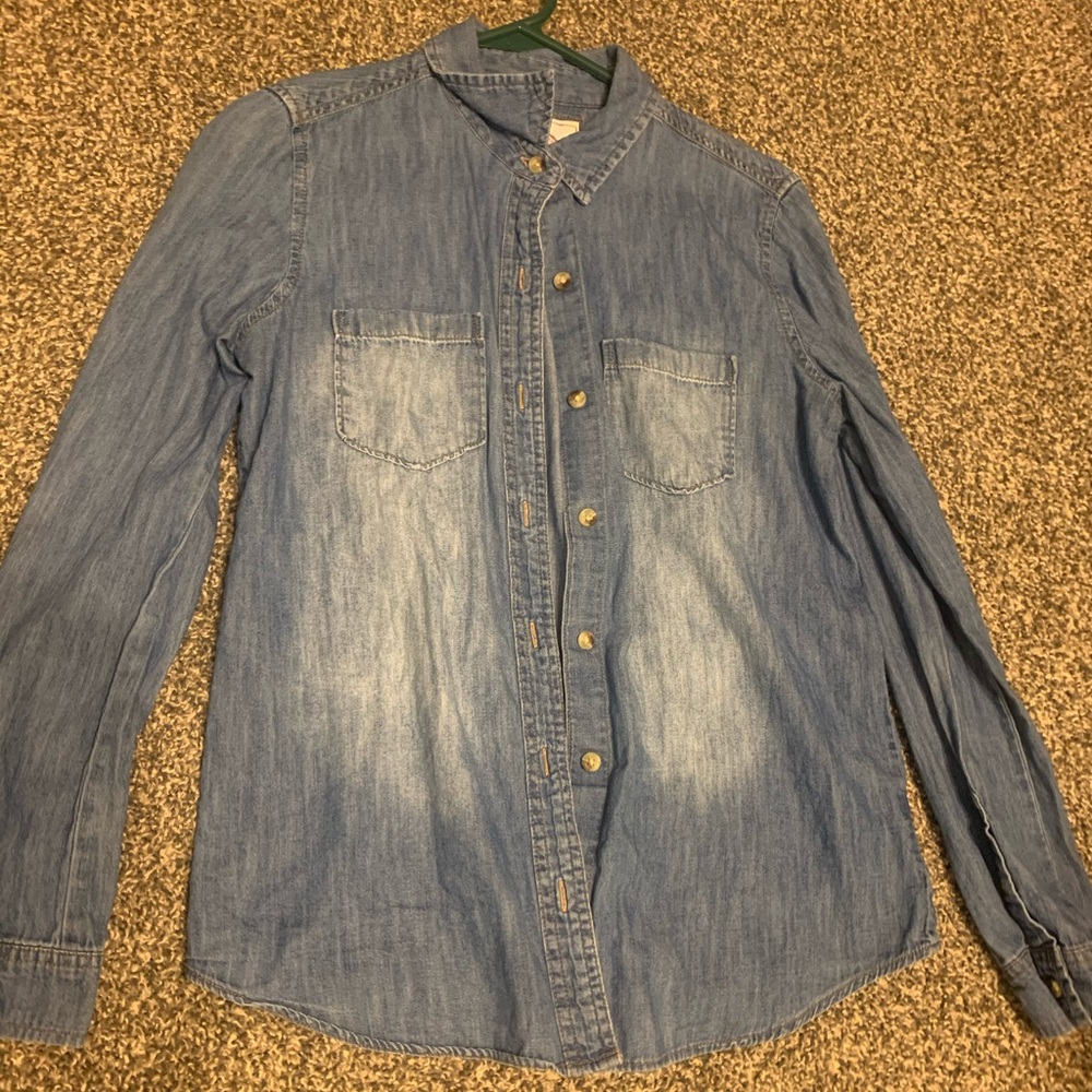 Denim button up